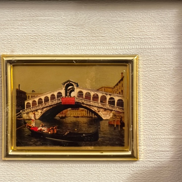 Vintage Italian 23k Gold Leaf Foil Chromolithographs Set of 2 - Picture 7 of 8